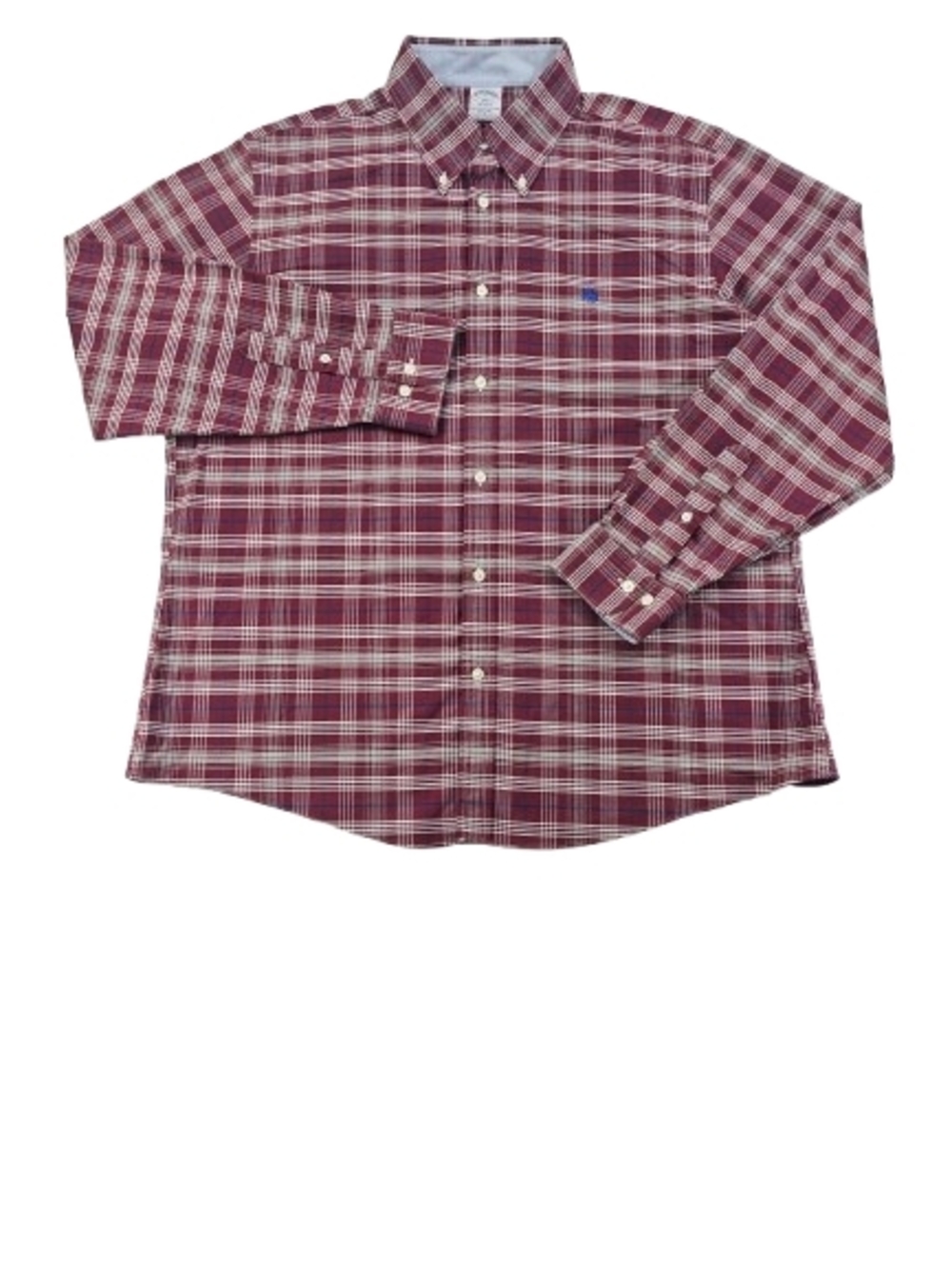 Brooks Brothers Regent Original Polo Button Up Dress Shirt Men's XL Red Plaid